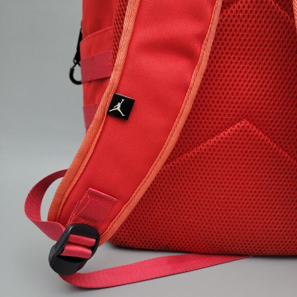 Nike Air Jordan Jumpman Logo Classic Backpack 9A0257-R78 Red Black White - Picture 8 of 16